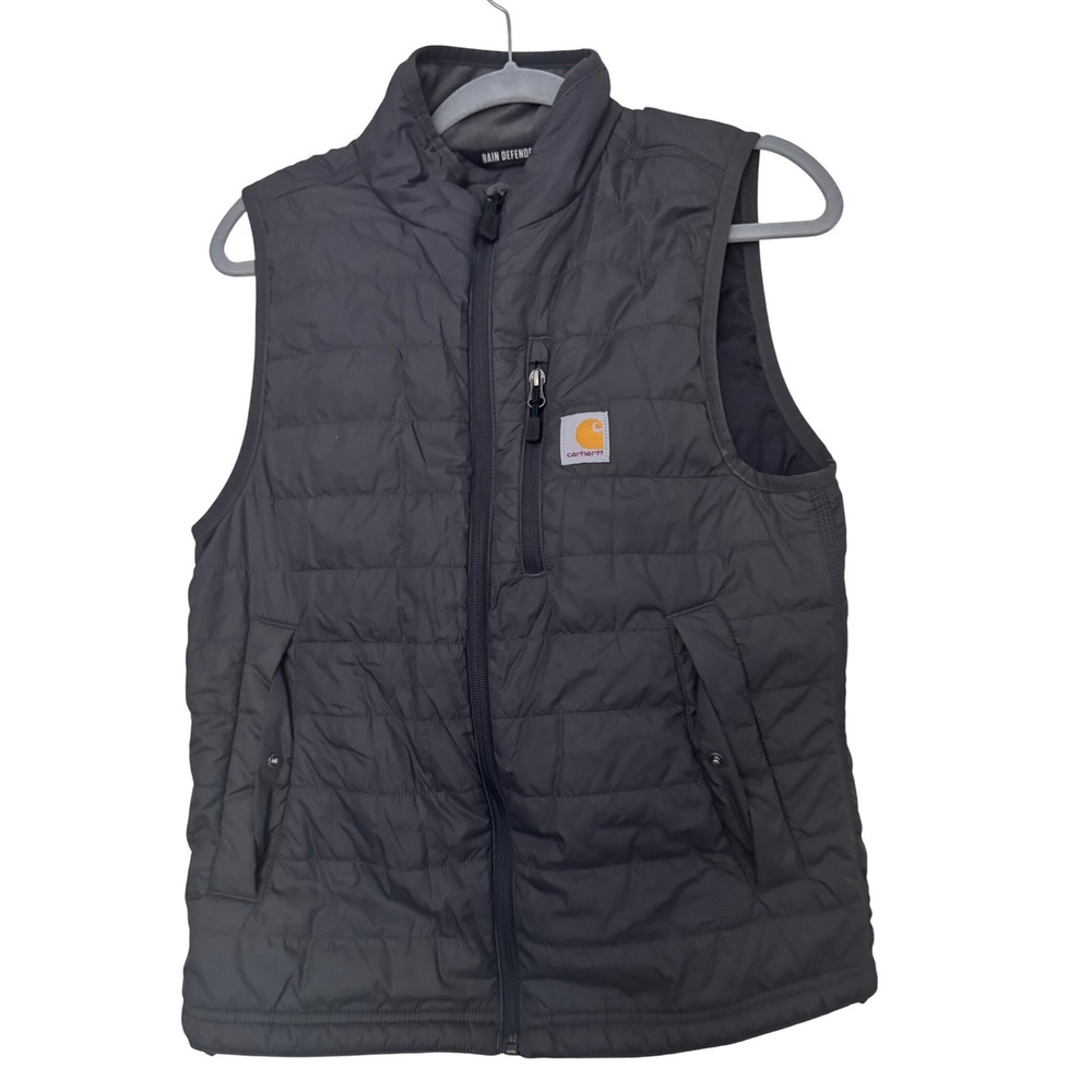 Carhartt Gilliam Rain Defender Relaxed Fit Dark Gray‎ Insulated Vest Full Zip S